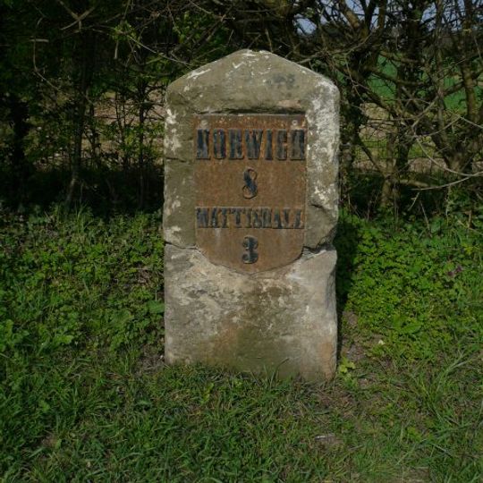Milestone, 100m E of jct with Colton rd