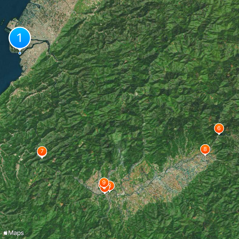 Kuma River Map