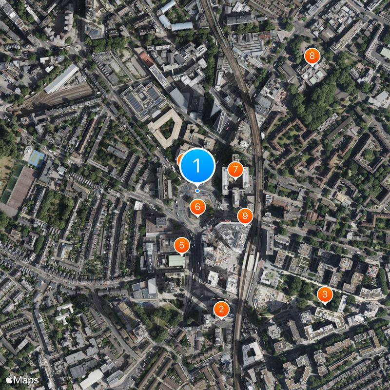 Elephant & Castle tube station Map