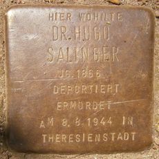Stolperstein dedicated to Hugo Salinger
