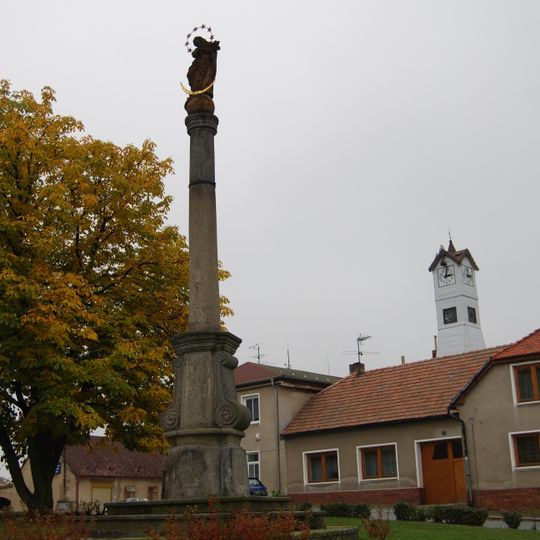 Marian column in Krásná Hora nad Vltavou