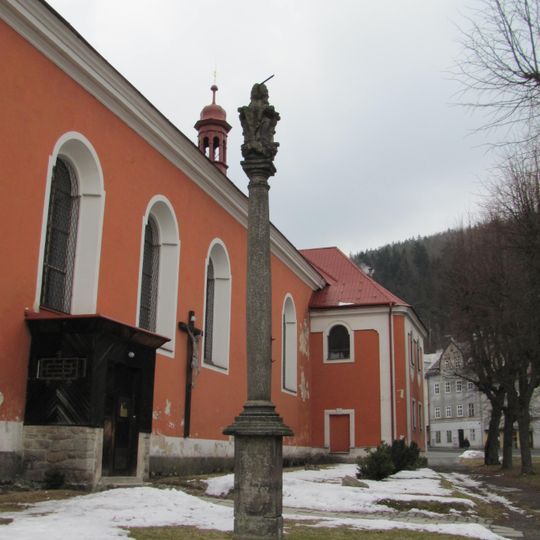 Holy trinity column in Nejdek