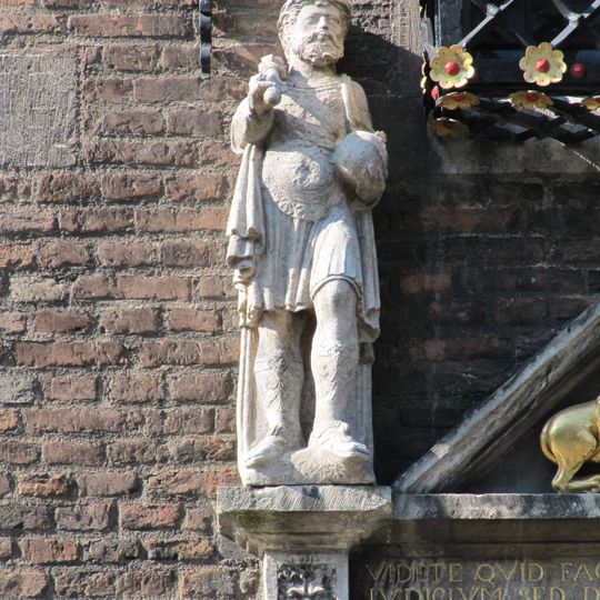 Acht keizerbeelden en medaillons