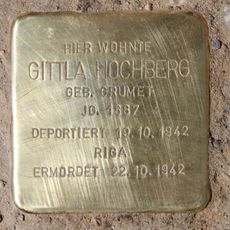 Stolperstein dedicated to Gittla Hochberg