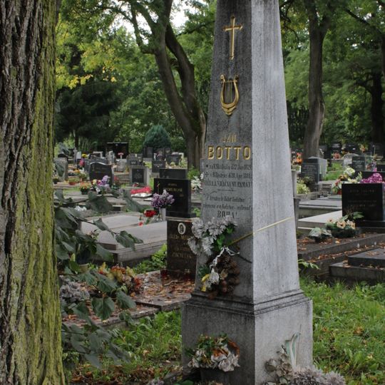 Cintorín ev. a. v. , hrob s náhrobníkom