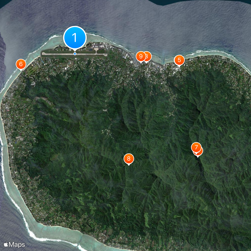 Rarotonga International Airport Map