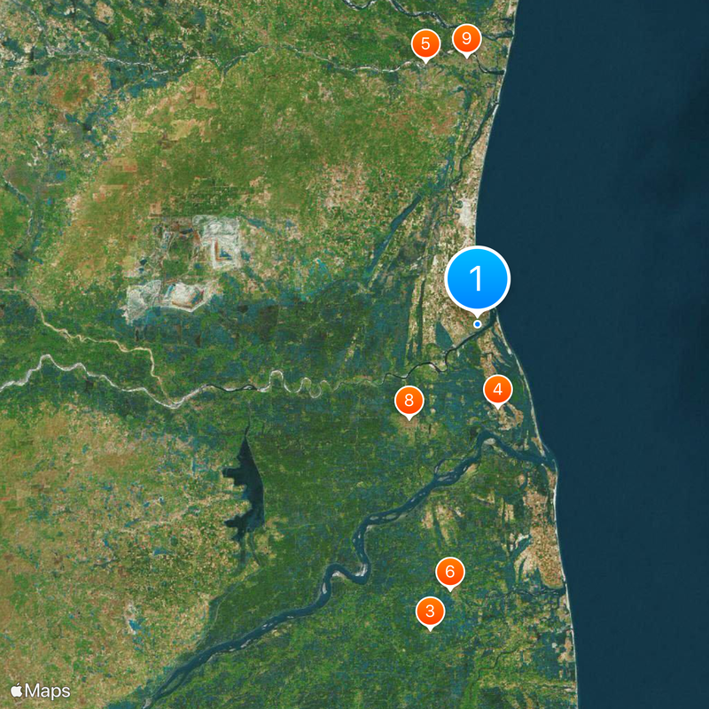 Parangipettai Map
