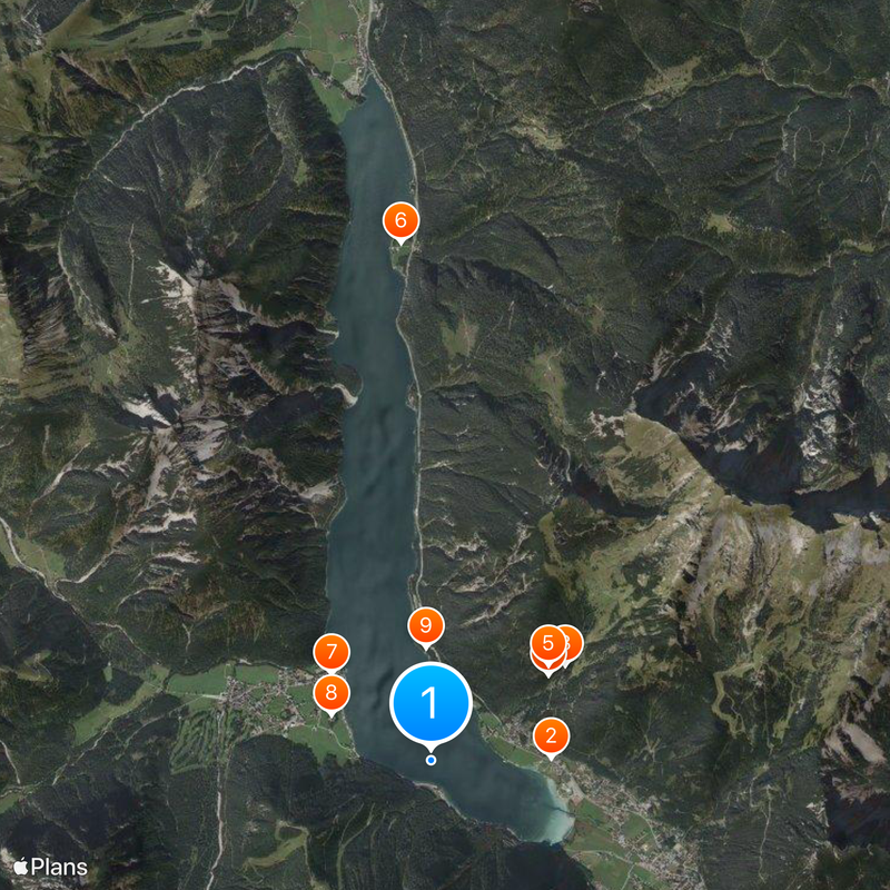 Achensee Mappa