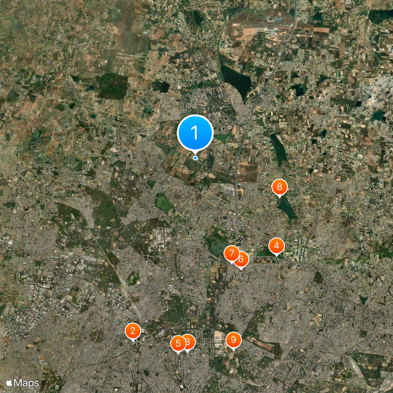 University of Agricultural Sciences, Bengaluru Map