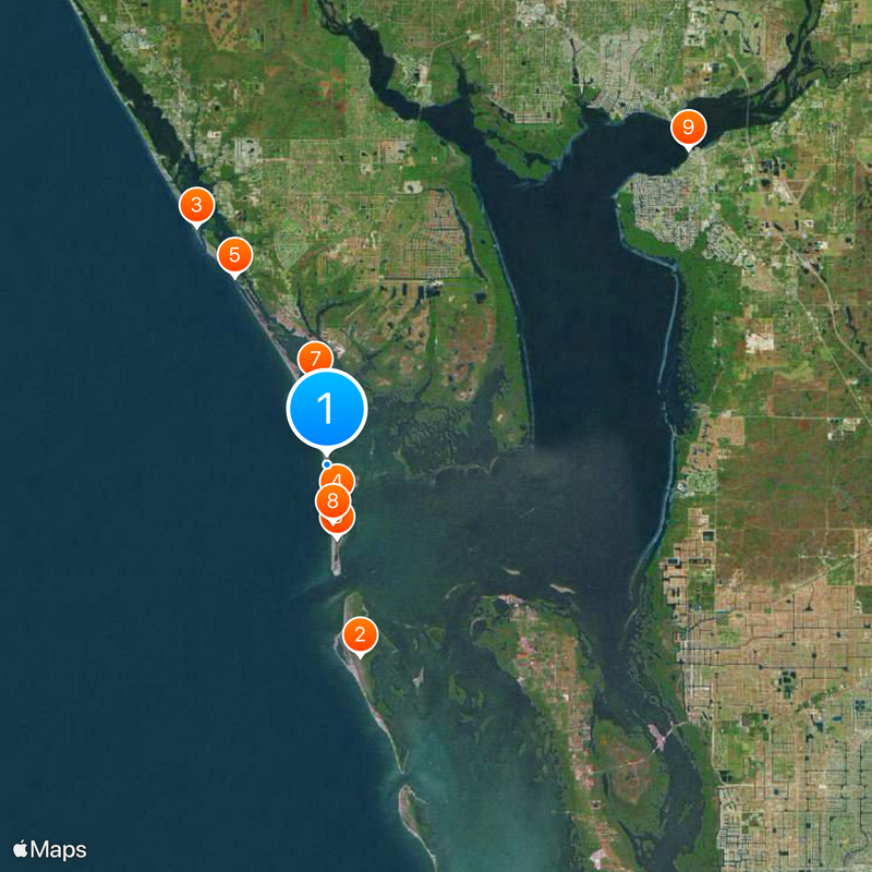 Gasparilla Island Map
