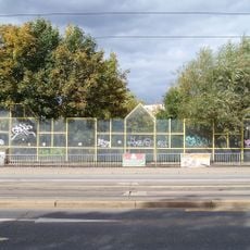 Bridge of Evropská street over the Litovický potok