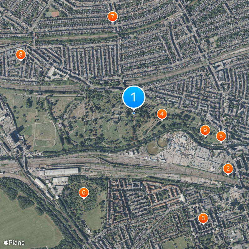 Kensal Green Cemetery Kaart