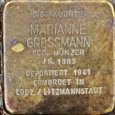Stolperstein en memoria de Marianne Grossmann