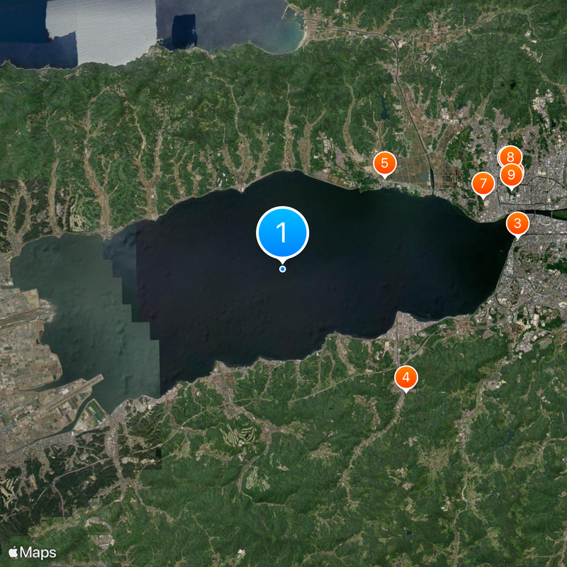 Lake Shinji Map