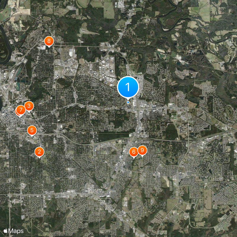 Faulkner University Map