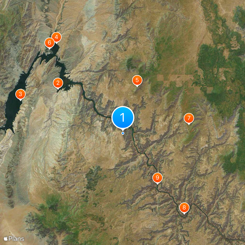 Colin Grand Canyon Skywalk Map