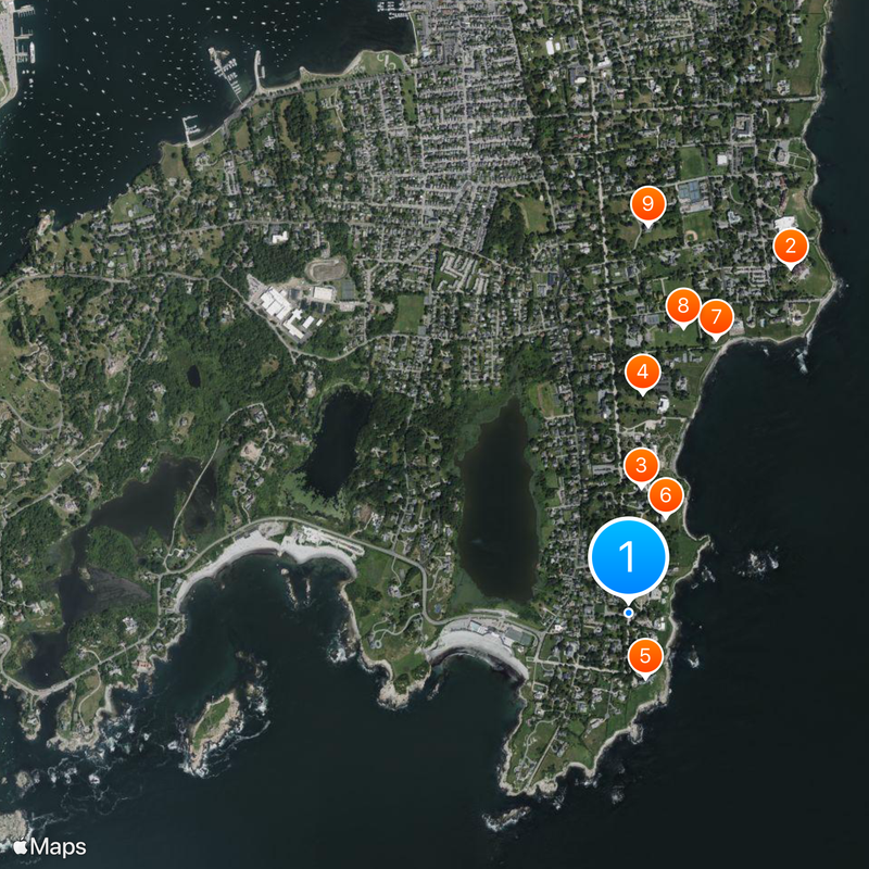 Belcourt Castle Karte