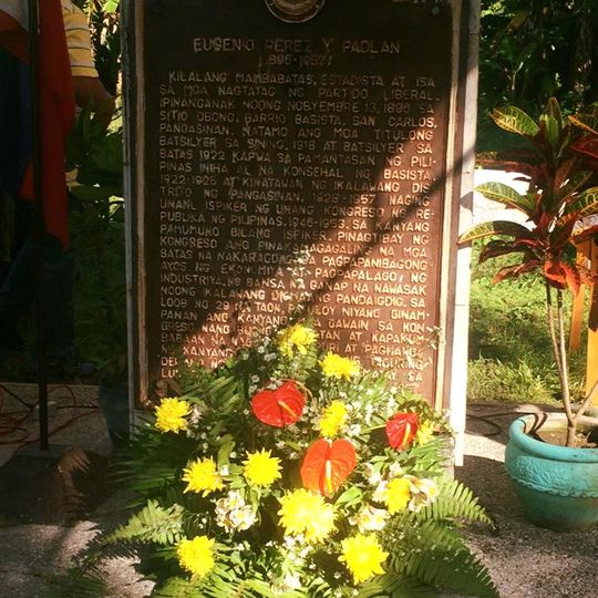 Eugenio Perez y Padlan historical marker