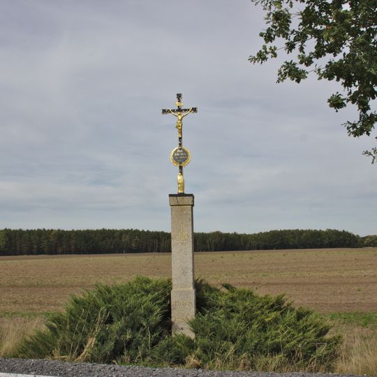 Betkreuz an der Straße von Schönau nach Sollschwitz