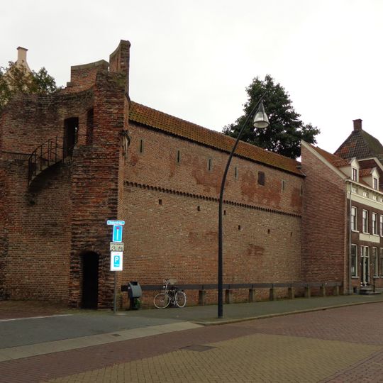 Resten van de middeleeuwse stadsmuur