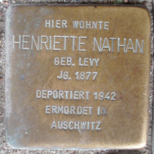 Stolperstein en memoria de Henriette Nathan