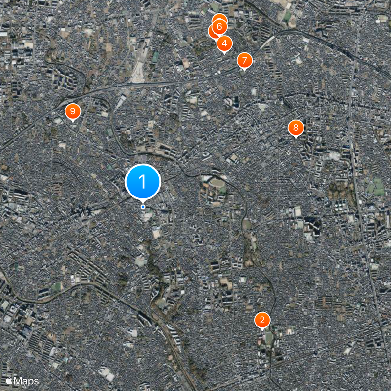 Toho Gakuen School of Music Map