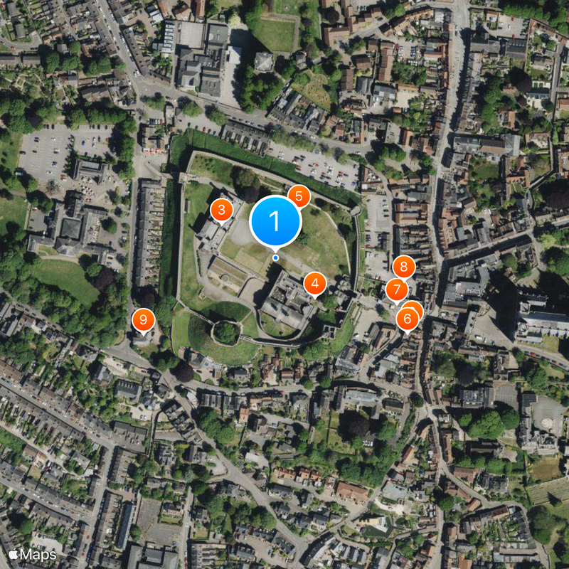 Lincoln Castle Karte