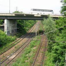Most severní větve Jižní spojky přes železniční tratě do Malešic