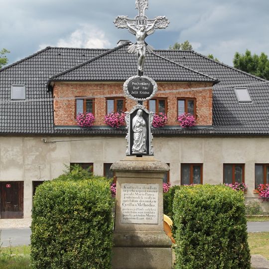 Wayside cross near the bell tower