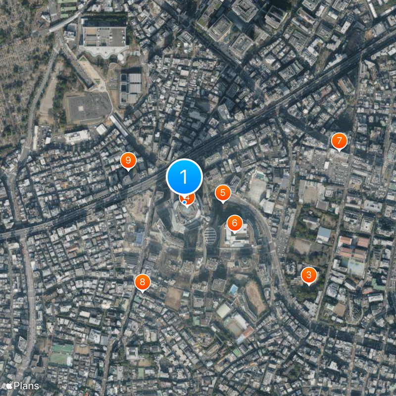 Roppongi Hills Mori Tower Kaart