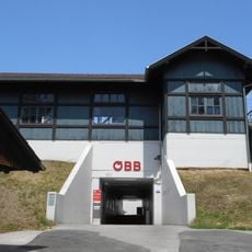 Two station buildings of  Neulengbach Stadt station