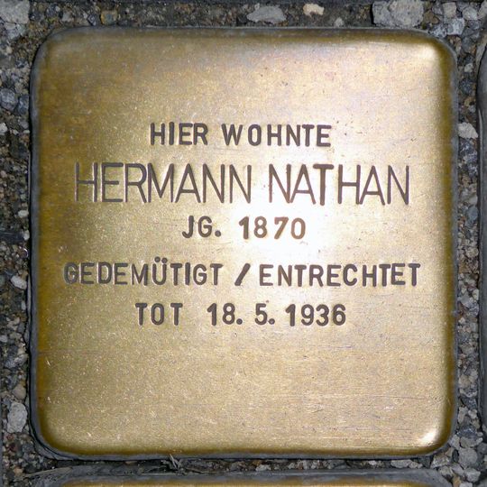 Stolperstein em memória de Hermann Nathan
