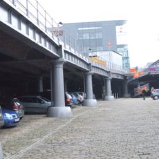 Colonnaded Railway Viaduct At Former Liverpool Road Goods Depot