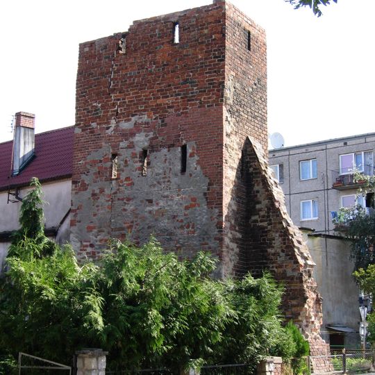 Wall tower in Dobiegniew