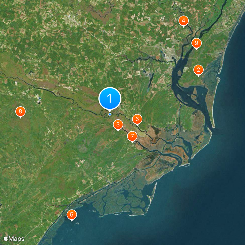 Santee River Map