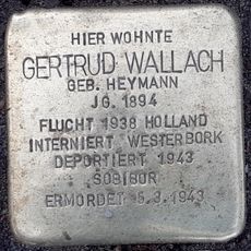 Stolperstein dedicated to Gertrud Wallach