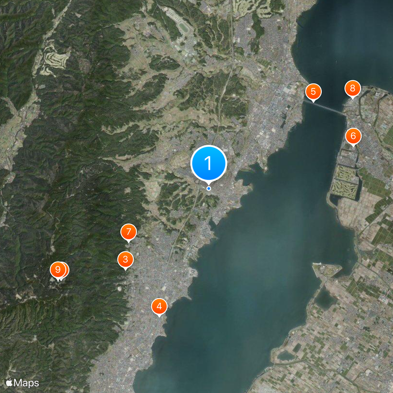 Ogoto Onsen Map