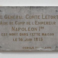Louis-Michel Letort de Lorville death commemorative plaque