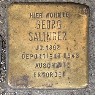 Stolperstein dedicated to Georg Salinger