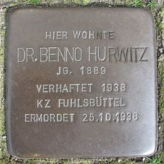Stolperstein en memoria de Benno Hurwitz