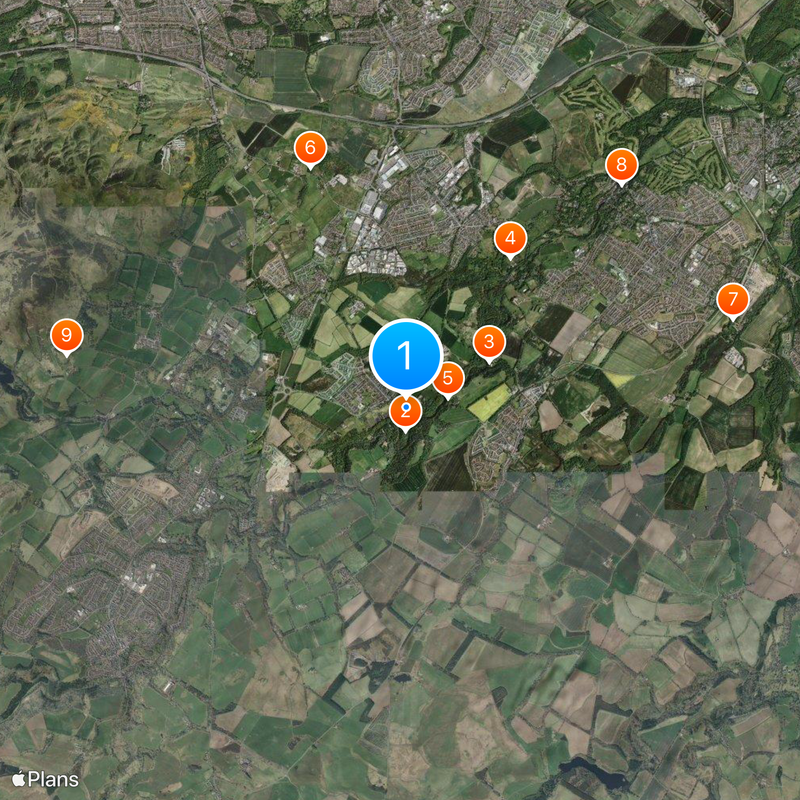 Kaplica Rosslyn Mapa