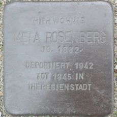 Stolperstein en memoria de Meta Rosenberg
