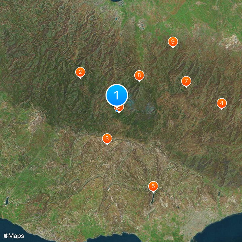 Troodos Mountains Map