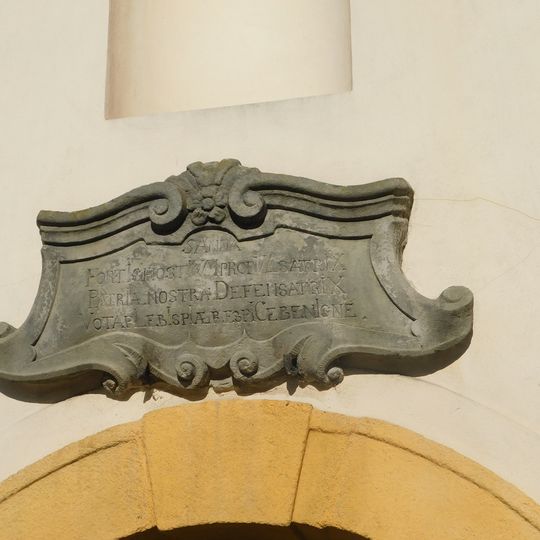 Pamětní deska na kapli svaté Anny v Lokti