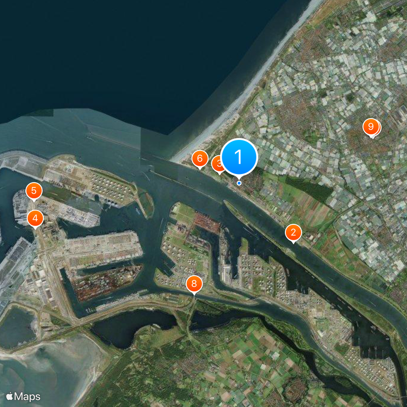 Hoek van Holland Mappa