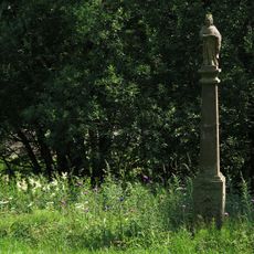 Sloup se sochou svaté Barbory