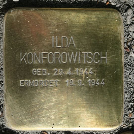 Stolperstein dedicated to Ilda Konforowitsch