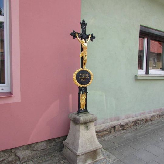 Kříž v Čenkovské ulici v Třešti