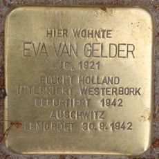 Stolperstein en memoria de Eva van Gelder