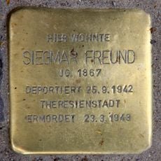 Stolperstein dedicated to Siegmar Freund